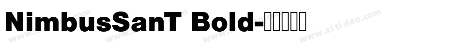 NimbusSanT Bold字体转换